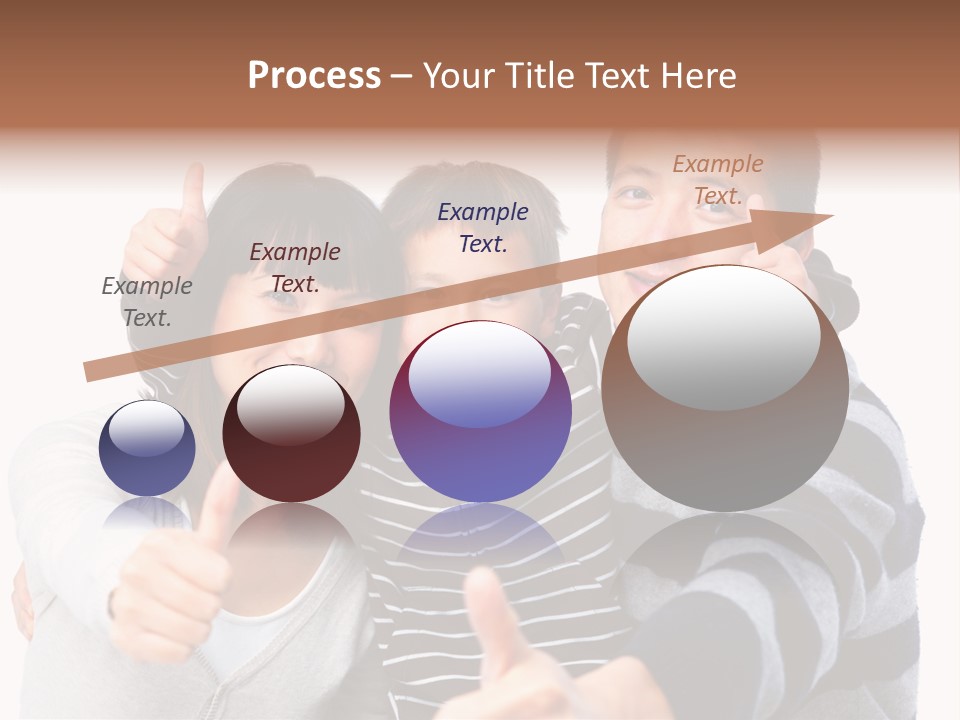 A Family Giving A Thumbs Up Sign PowerPoint Template