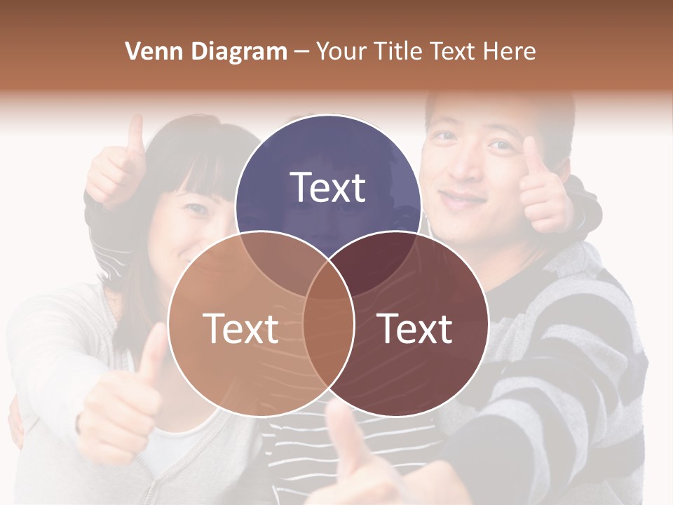 A Family Giving A Thumbs Up Sign PowerPoint Template