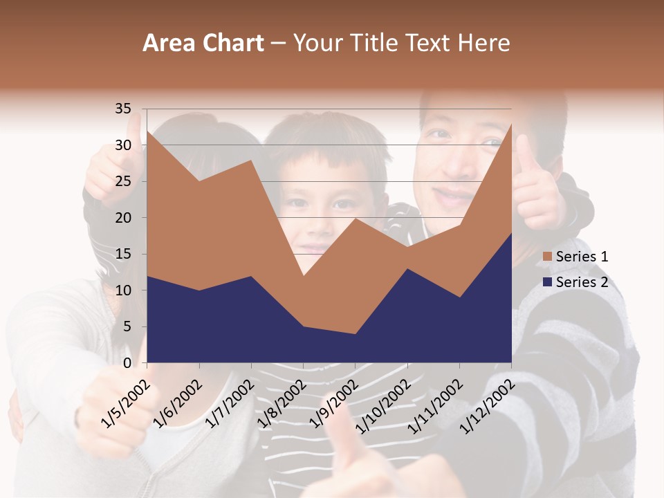 A Family Giving A Thumbs Up Sign PowerPoint Template