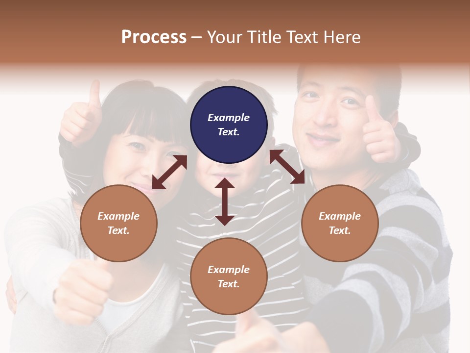 A Family Giving A Thumbs Up Sign PowerPoint Template