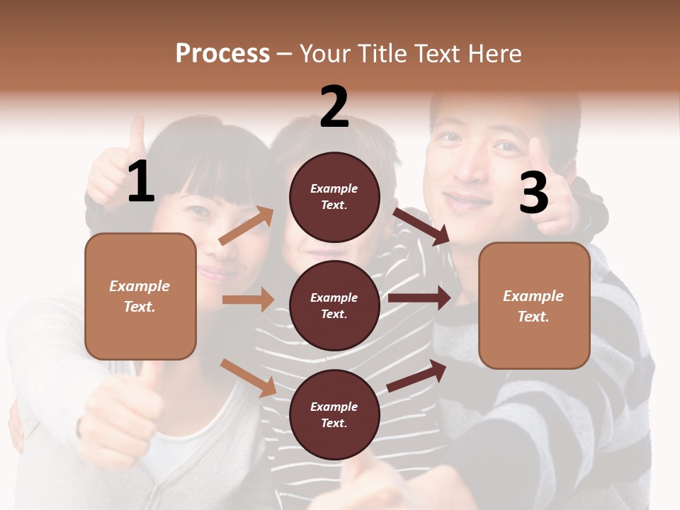A Family Giving A Thumbs Up Sign PowerPoint Template