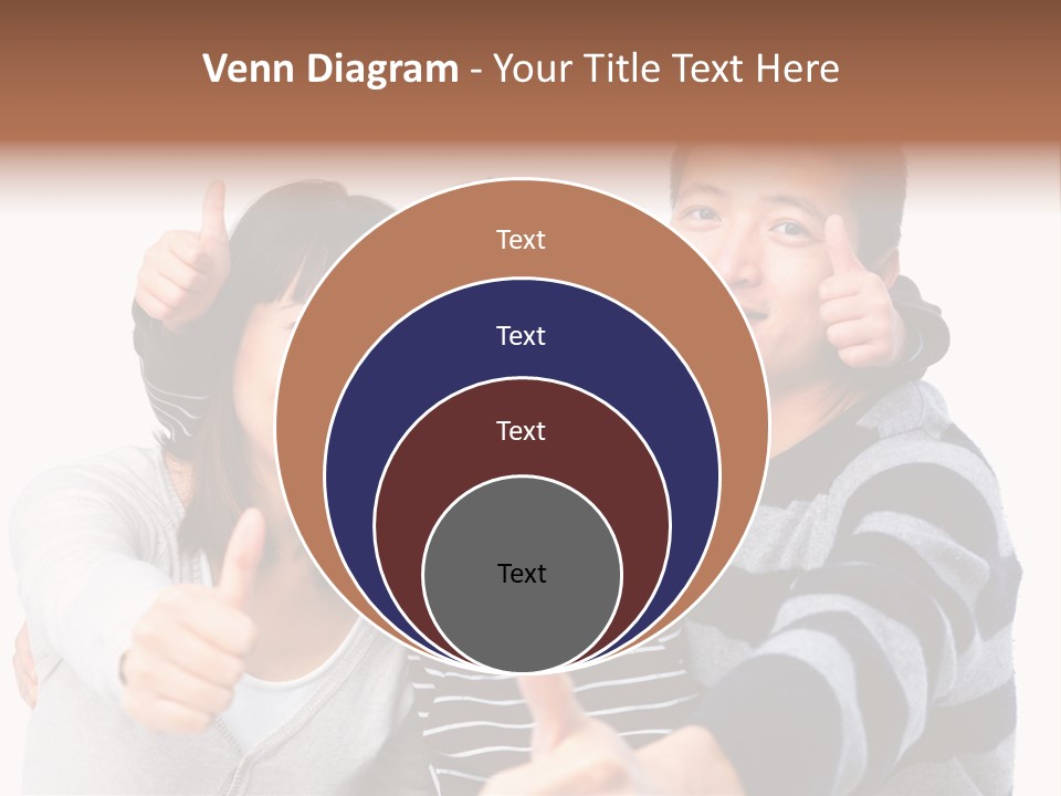 A Family Giving A Thumbs Up Sign PowerPoint Template
