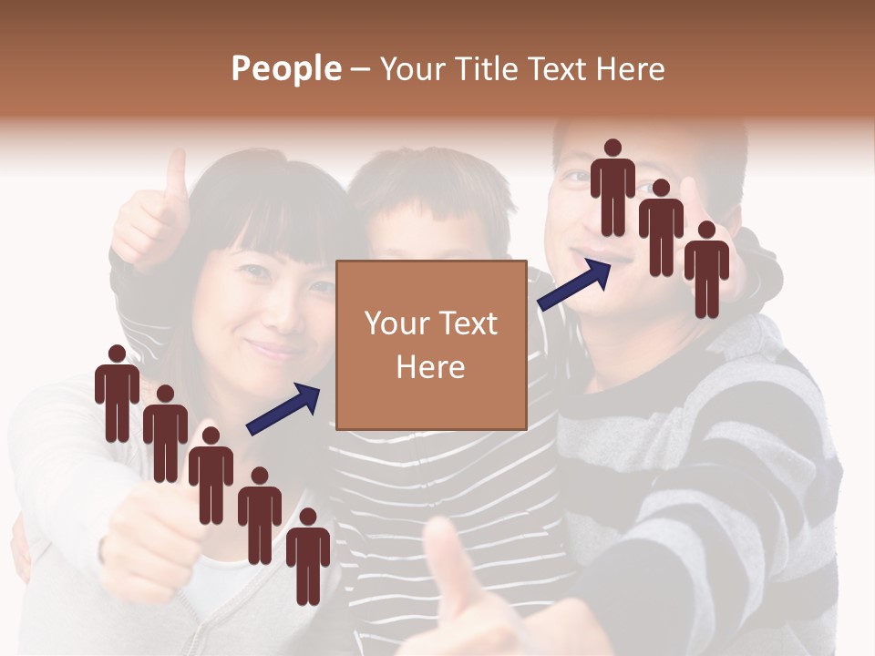 A Family Giving A Thumbs Up Sign PowerPoint Template
