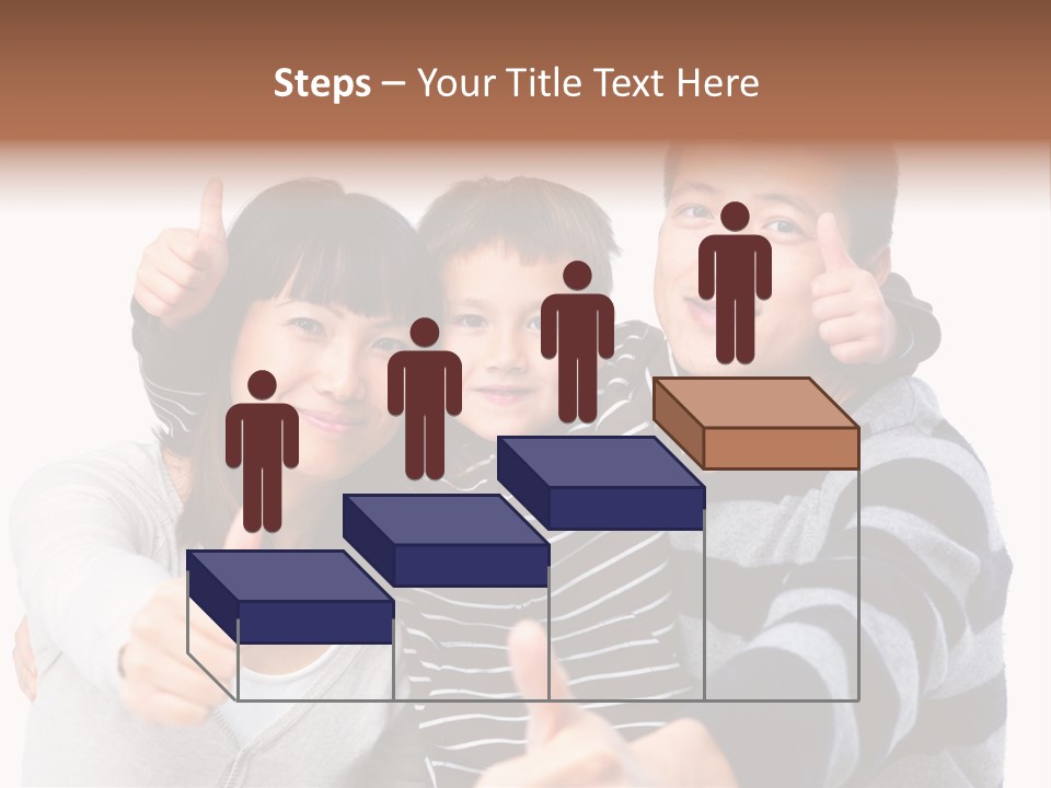 A Family Giving A Thumbs Up Sign PowerPoint Template