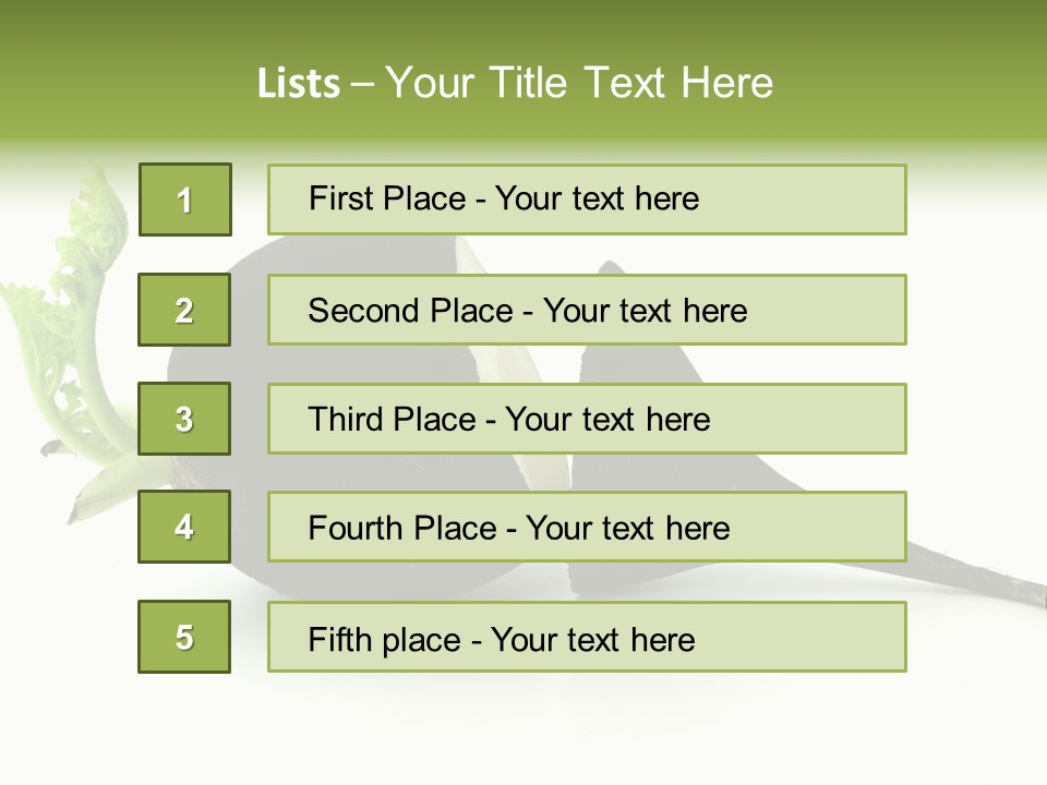 Radish (Raphanus) PowerPoint Template