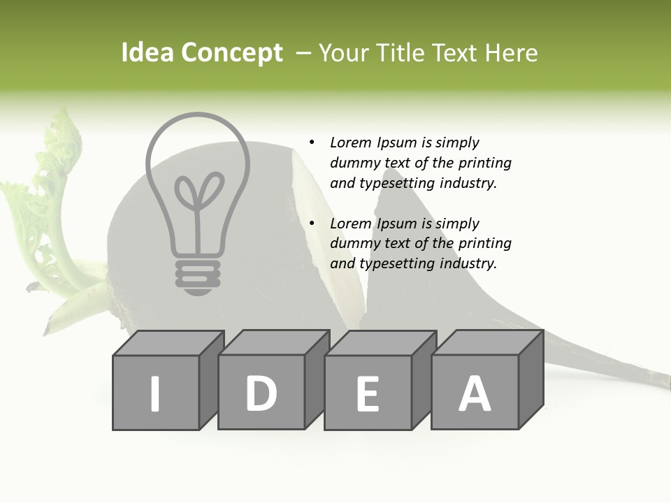 Radish (Raphanus) PowerPoint Template