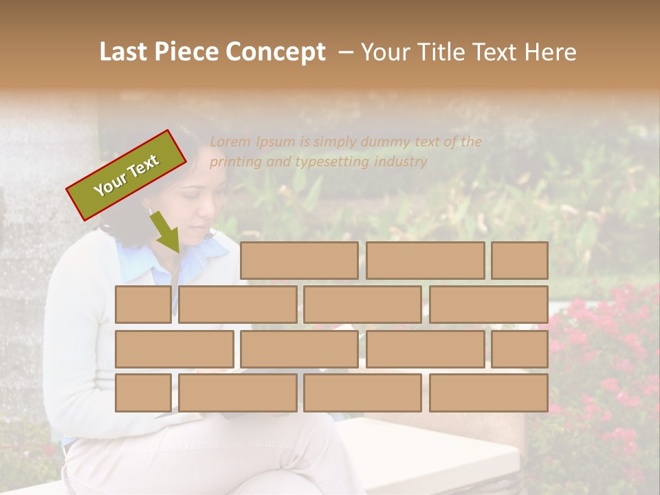 Bridge Pillar With Natural Blue Sky PowerPoint Template