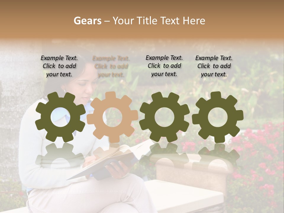 Bridge Pillar With Natural Blue Sky PowerPoint Template