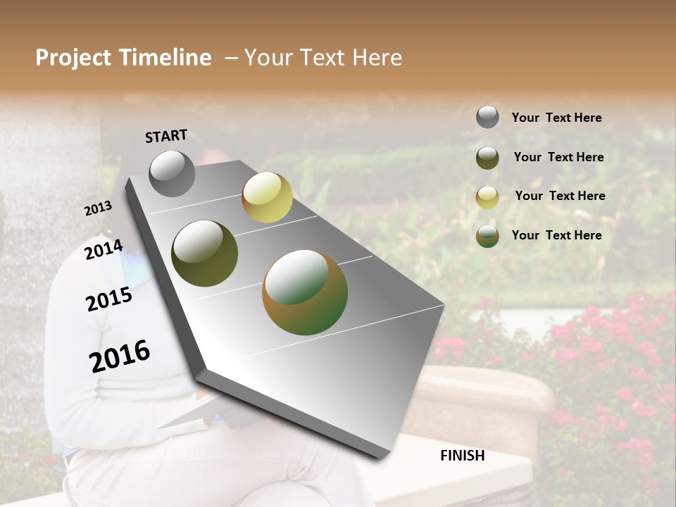 Bridge Pillar With Natural Blue Sky PowerPoint Template