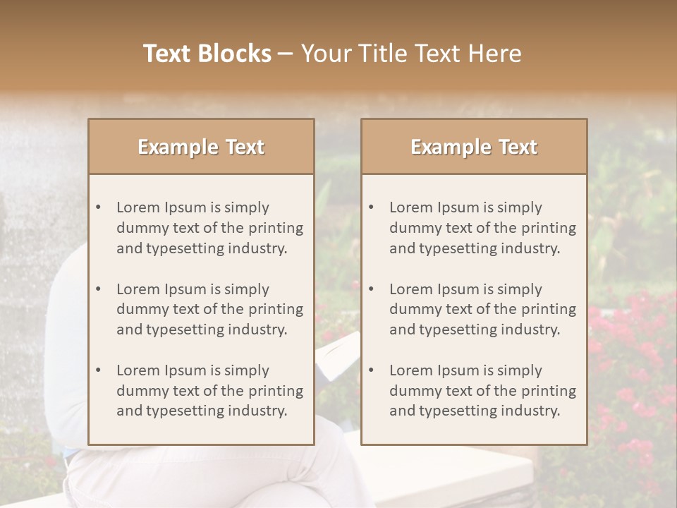 Bridge Pillar With Natural Blue Sky PowerPoint Template