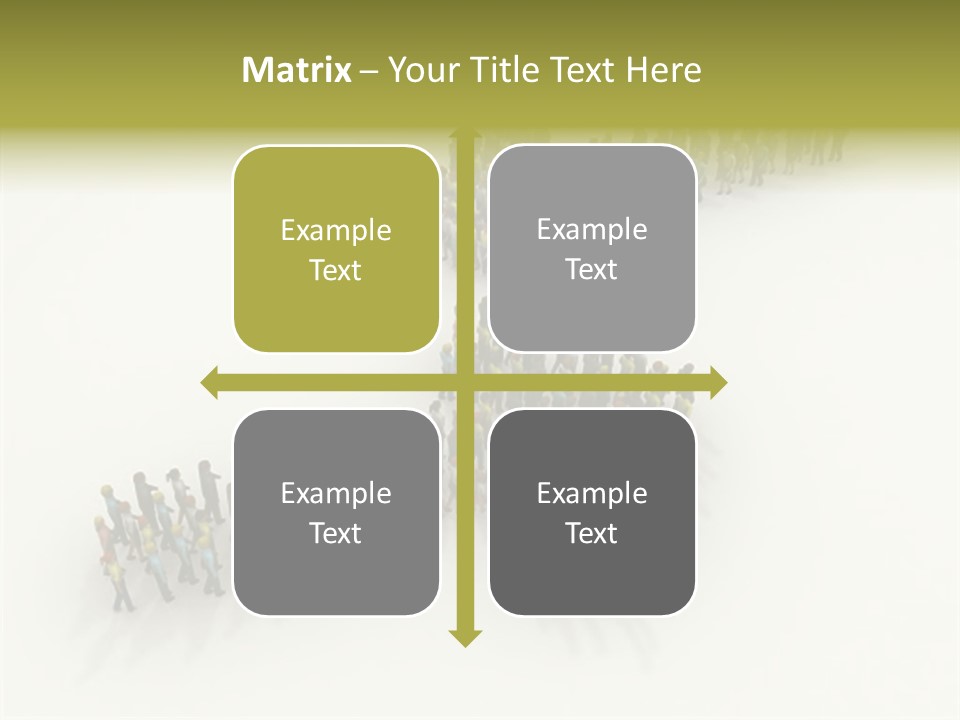 Arrow Of People PowerPoint Template
