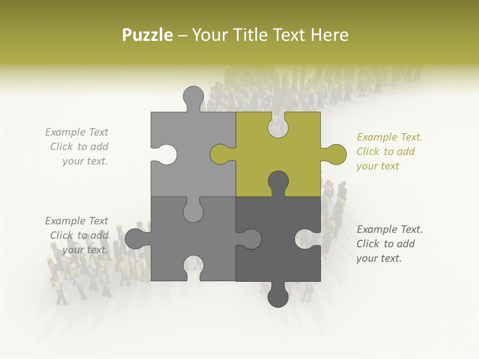 Arrow Of People PowerPoint Template