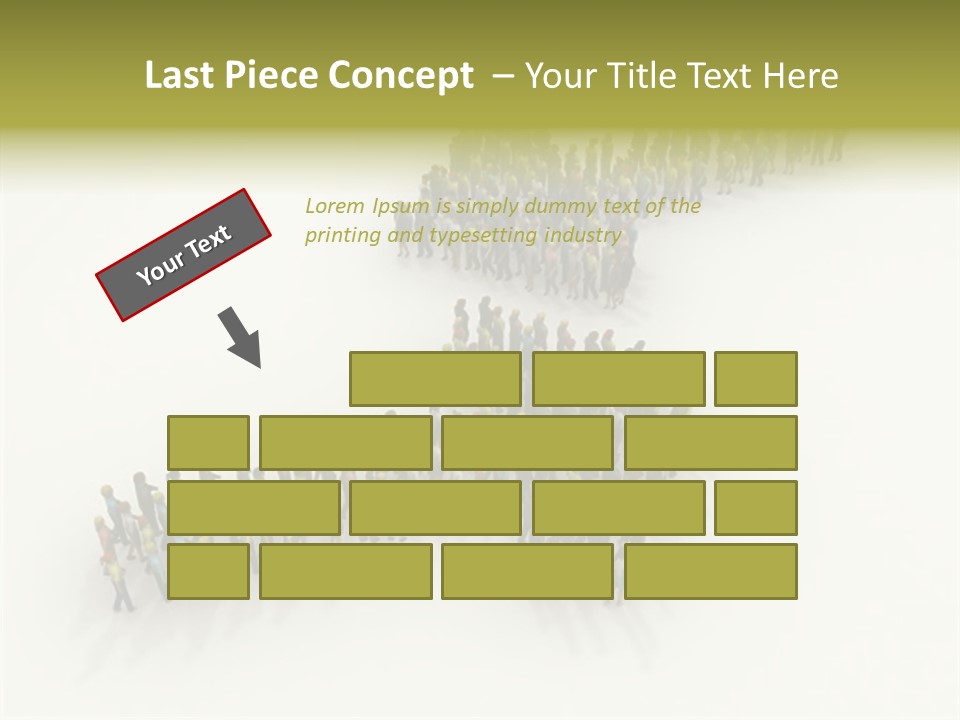 Arrow Of People PowerPoint Template