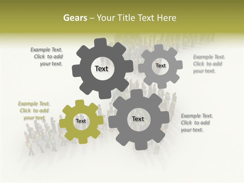 Arrow Of People PowerPoint Template