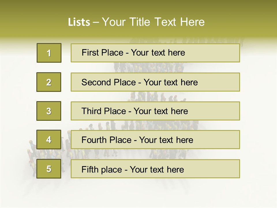 Arrow Of People PowerPoint Template