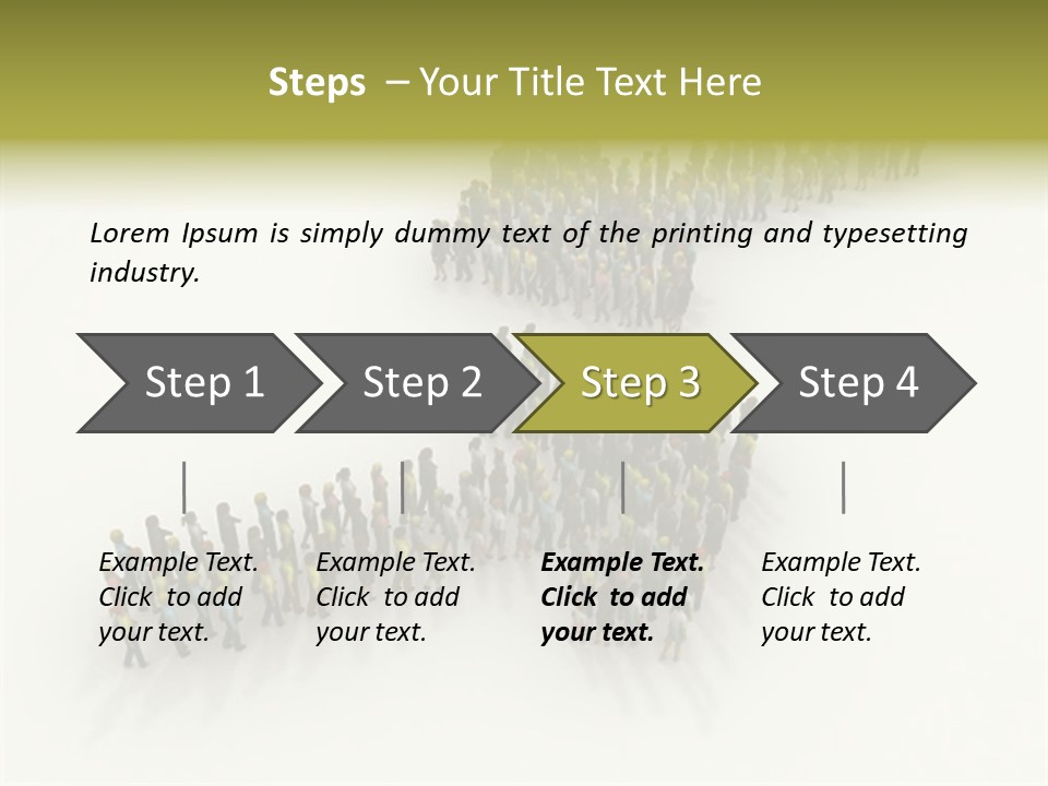 Arrow Of People PowerPoint Template