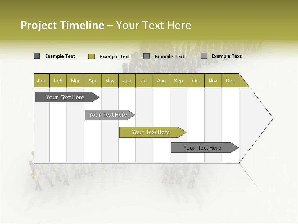 Arrow Of People PowerPoint Template