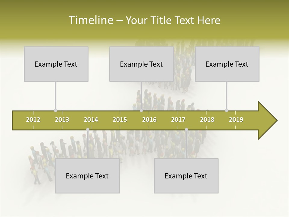 Arrow Of People PowerPoint Template