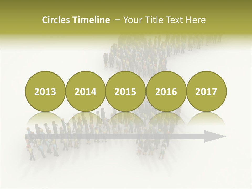 Arrow Of People PowerPoint Template