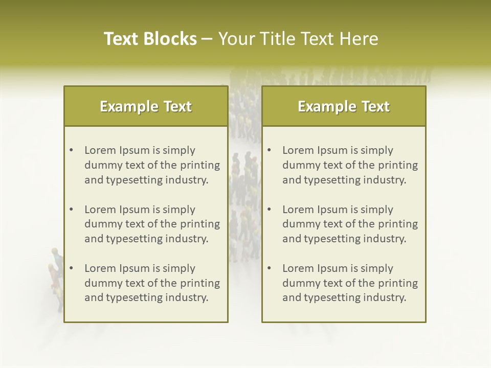 Arrow Of People PowerPoint Template