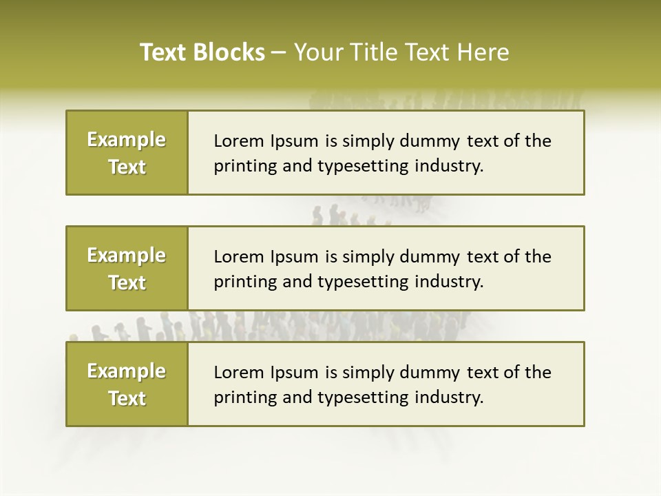 Arrow Of People PowerPoint Template