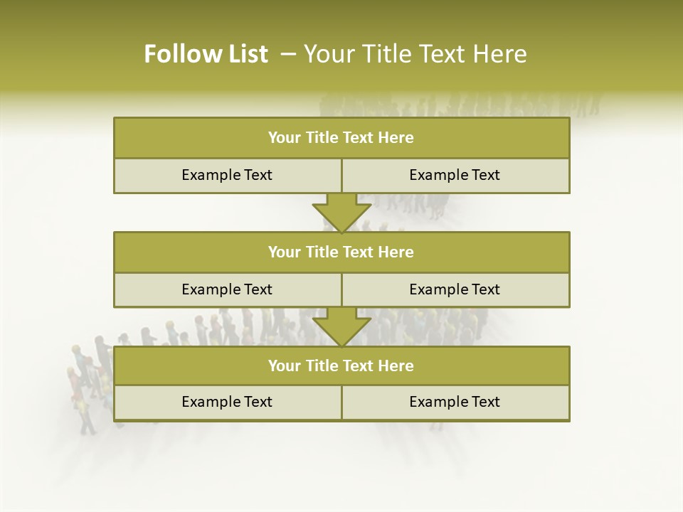 Arrow Of People PowerPoint Template