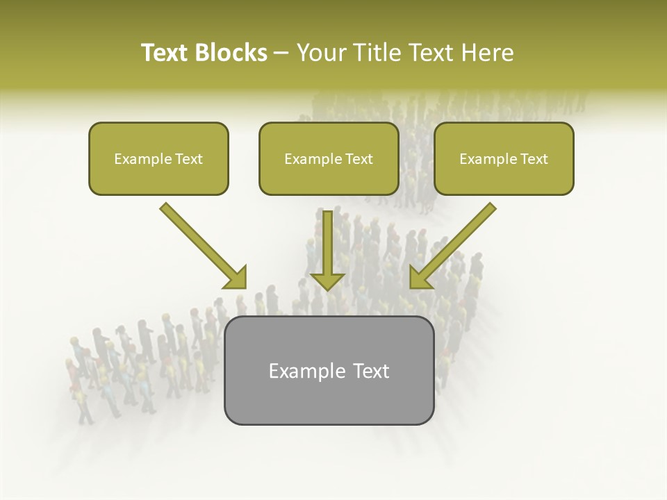 Arrow Of People PowerPoint Template