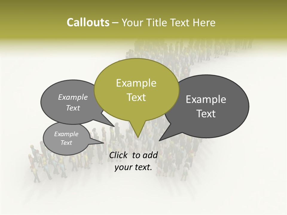 Arrow Of People PowerPoint Template