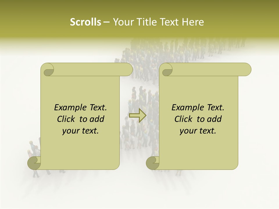 Arrow Of People PowerPoint Template