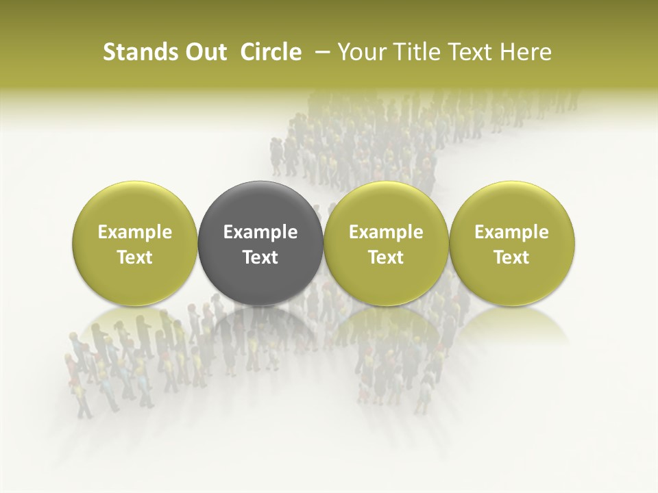 Arrow Of People PowerPoint Template