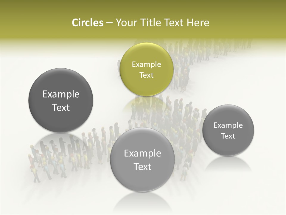 Arrow Of People PowerPoint Template