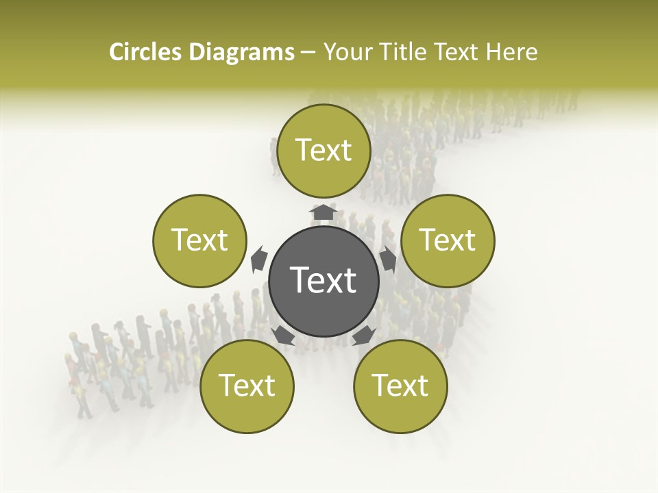 Arrow Of People PowerPoint Template