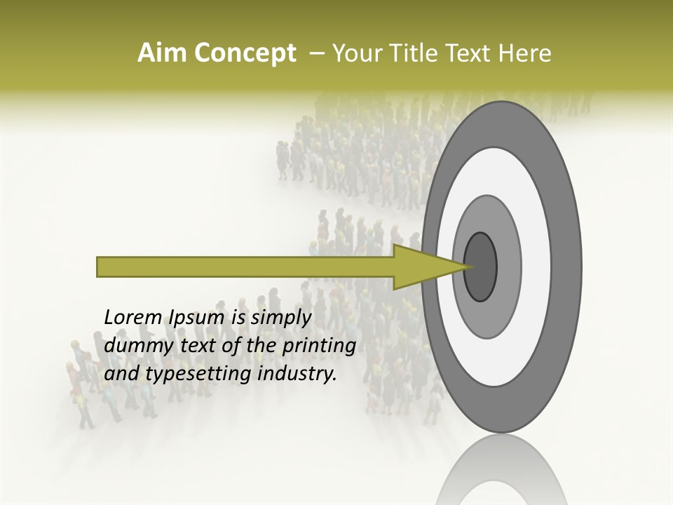 Arrow Of People PowerPoint Template