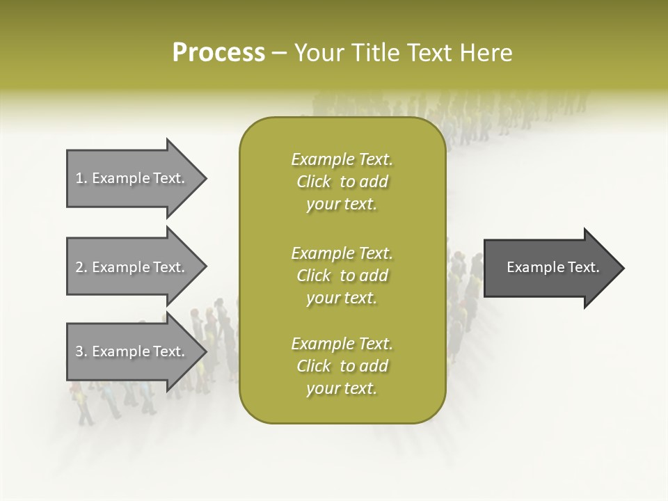 Arrow Of People PowerPoint Template