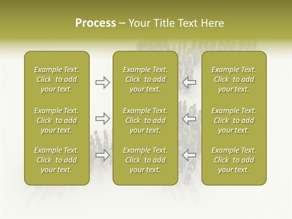 Arrow Of People PowerPoint Template