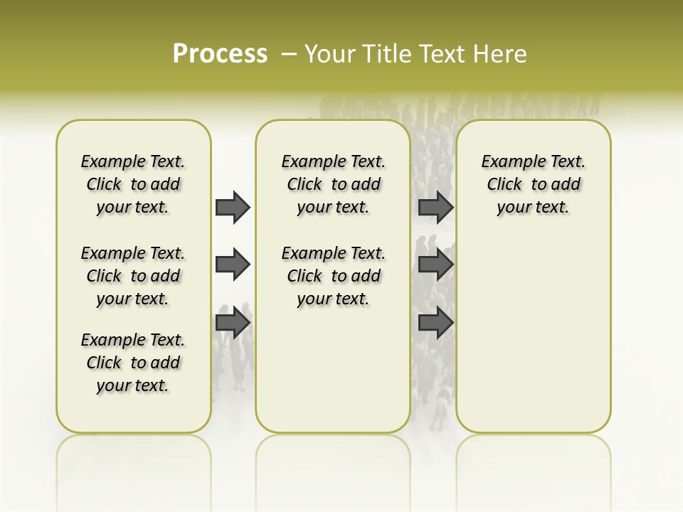 Arrow Of People PowerPoint Template