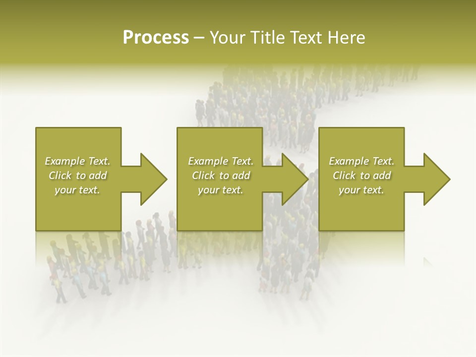 Arrow Of People PowerPoint Template
