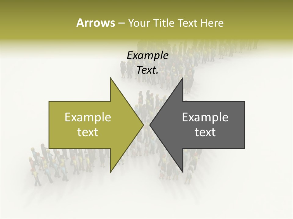 Arrow Of People PowerPoint Template