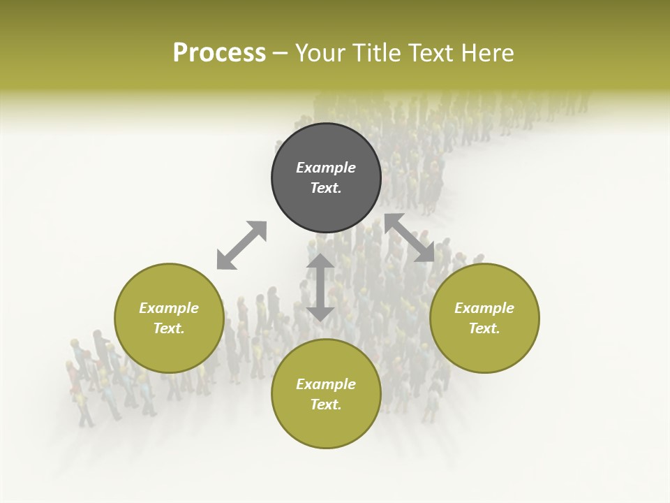 Arrow Of People PowerPoint Template