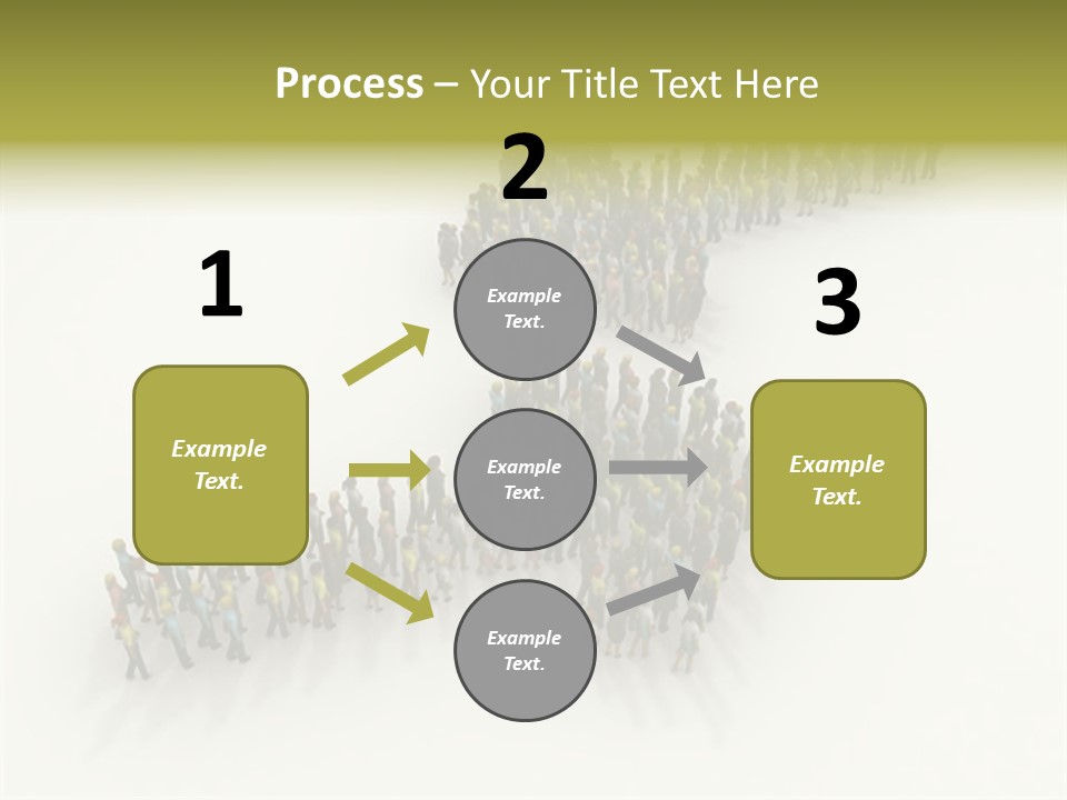 Arrow Of People PowerPoint Template