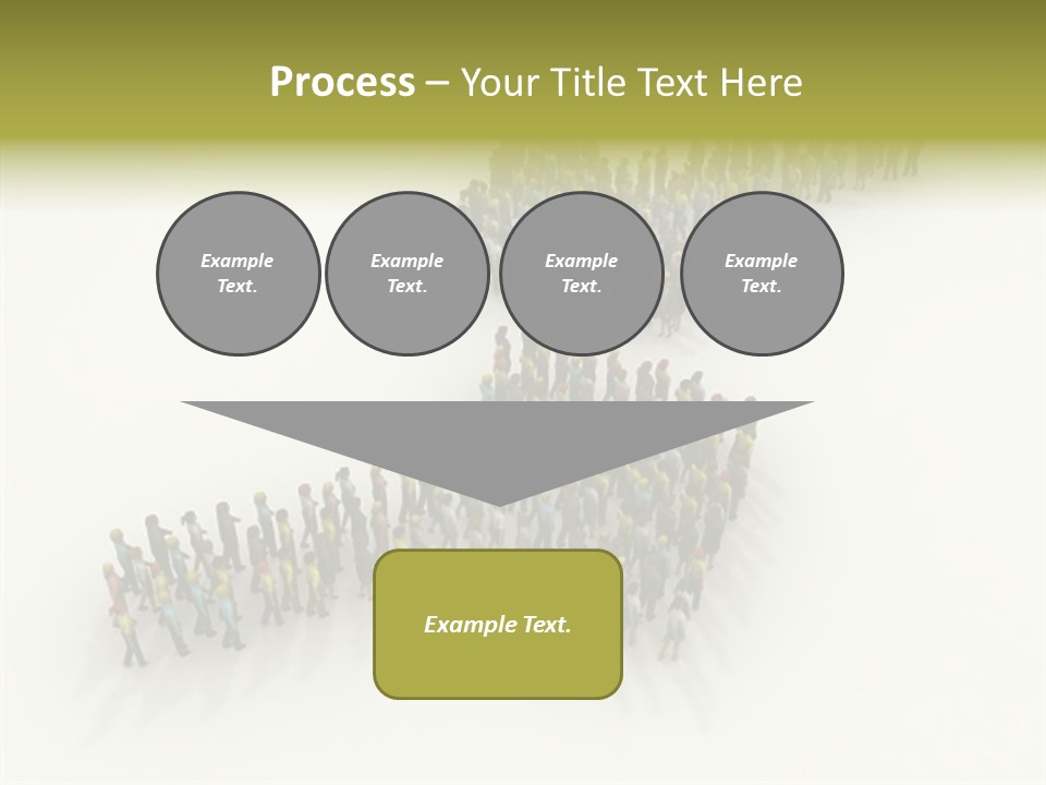 Arrow Of People PowerPoint Template