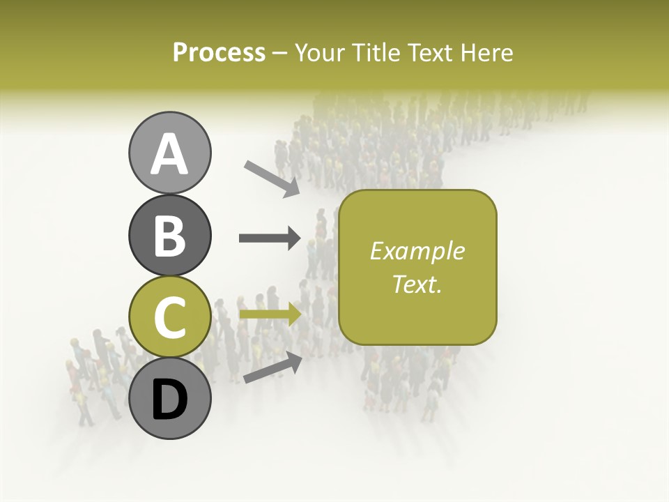 Arrow Of People PowerPoint Template