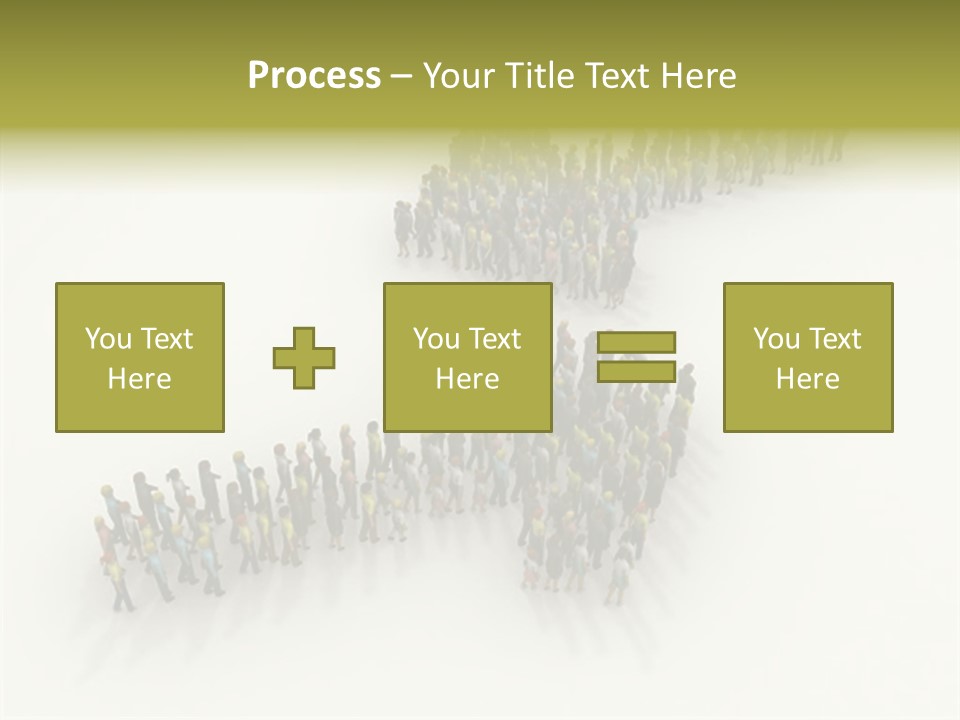 Arrow Of People PowerPoint Template