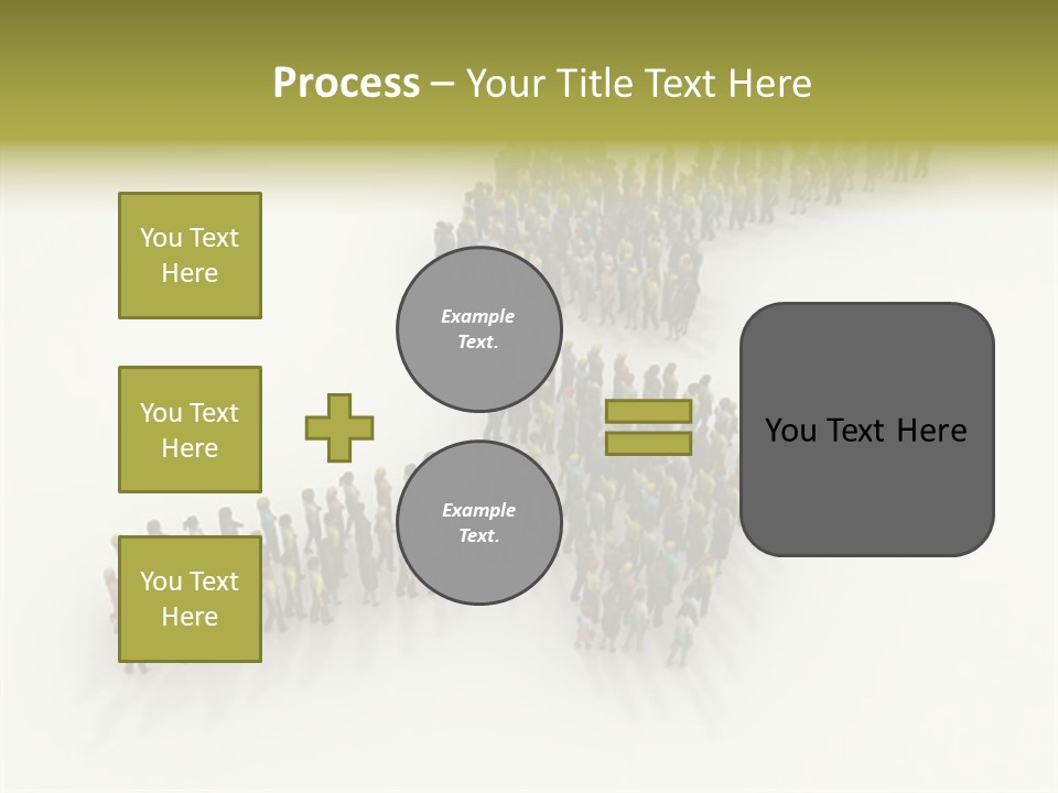 Arrow Of People PowerPoint Template