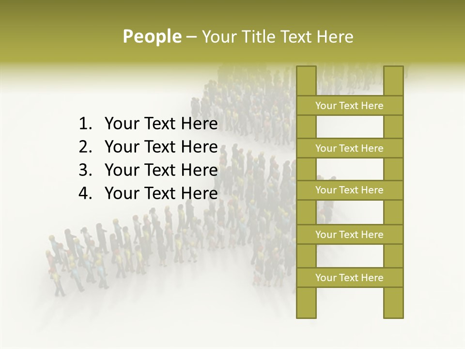 Arrow Of People PowerPoint Template