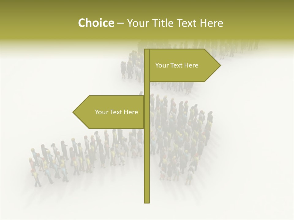 Arrow Of People PowerPoint Template