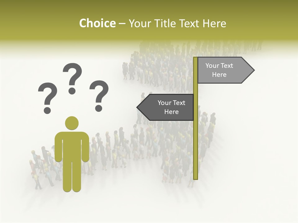 Arrow Of People PowerPoint Template