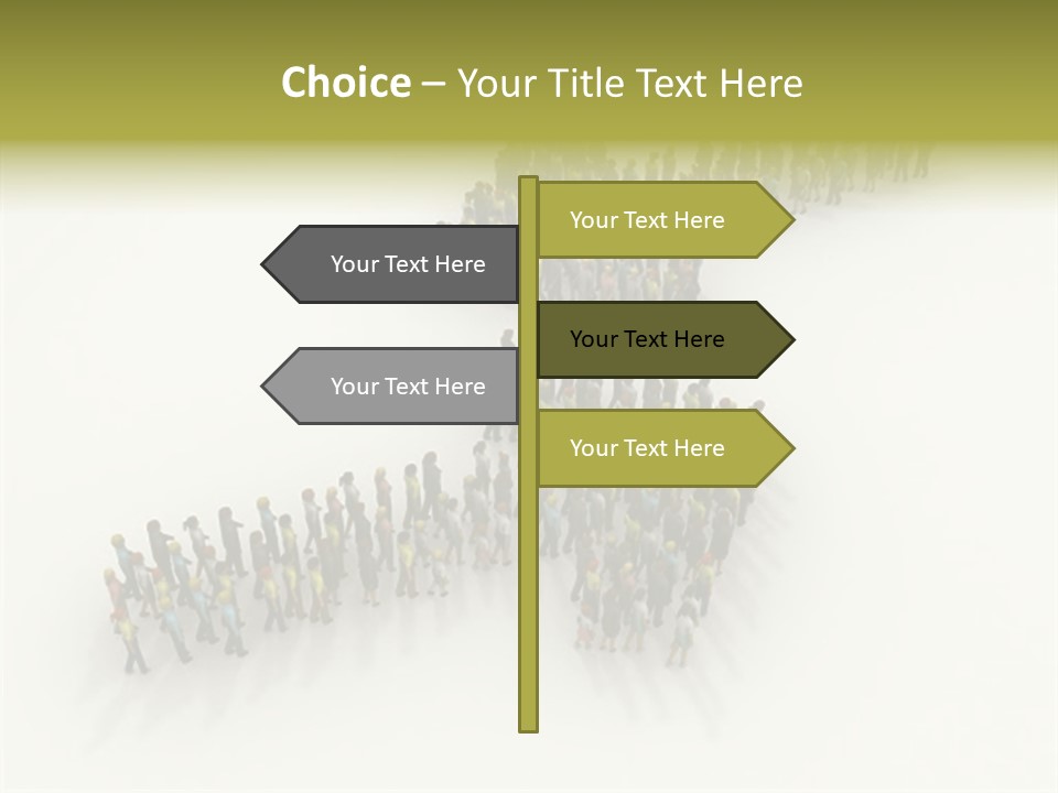 Arrow Of People PowerPoint Template
