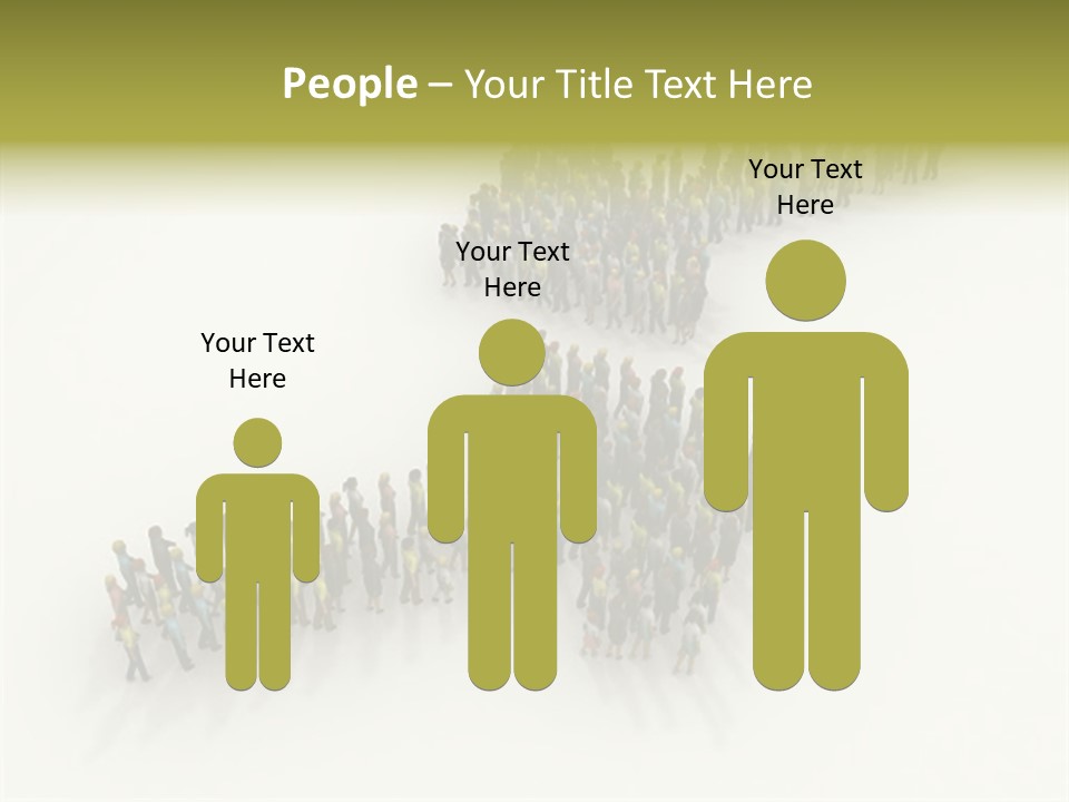 Arrow Of People PowerPoint Template
