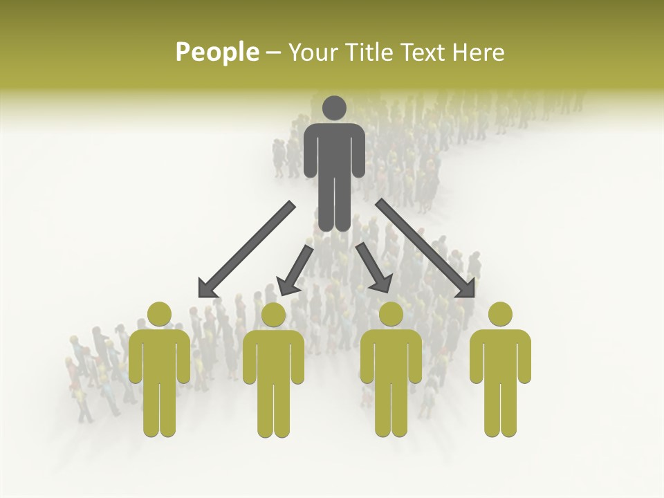 Arrow Of People PowerPoint Template